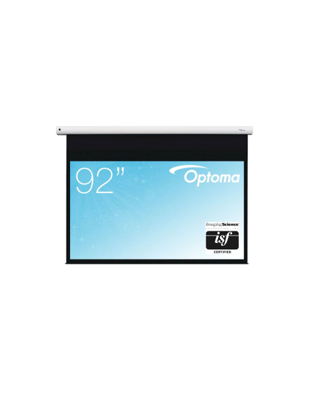 Pantalla eléctrica Optoma DE-9092EGA de 92" en formato 16:9