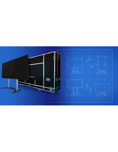 Soporte trolley Optoma ODM02MFS para pantalla Quad 130