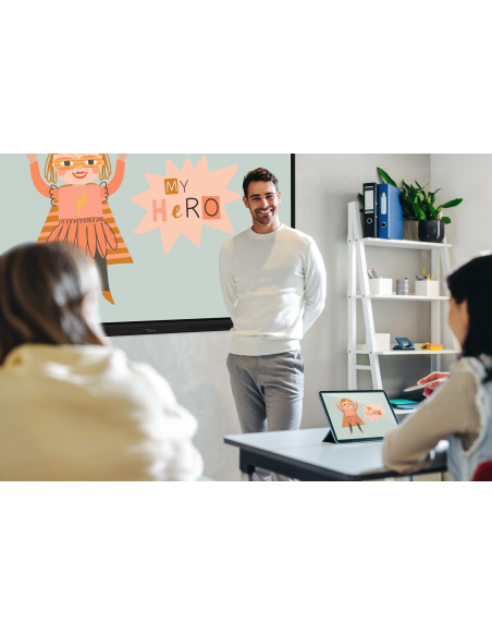 Pantalla plana interactiva Optoma  3863RK Creative Touch Serie 3 de 86 pulgadas 4k