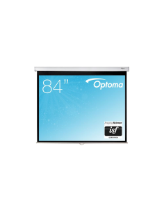 Pantalla de Proyección Universal Optoma DS-9092PWC Fácil instalación Blanco Mate con ganancia 1.0 Panoramica 16:9