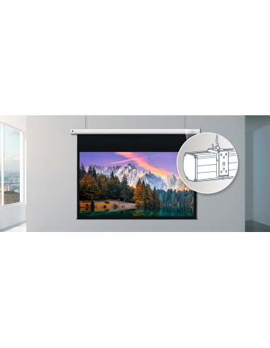 Pantalla de Proyección Universal Optoma DS-9120MGA  Fácil instalación Blanco