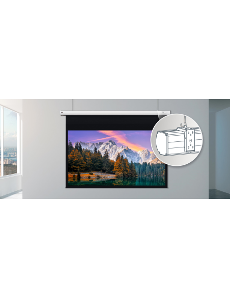 Pantalla de Proyección Universal Optoma DS-9120MGA  Fácil instalación Blanco